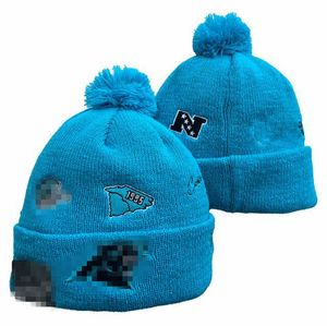 Carolina Beanies Araba Bobble Hats Beyzbol Top Kapakları 2023-24 Moda Tasarımcı Kova Şapk Tıknaz Örgü Sahte Pom Beanie Noel Şapkası Spor Spor Örgü Şapkalar