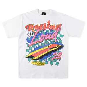 Vintage Tees T Shirts Designer Rolling Loud T-shirts Men Printed 1 Quality Shirt Street fit Shorts Sleeve Clothes