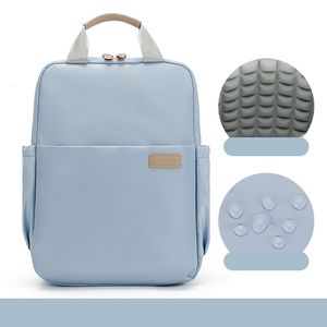 Borse da scuola Zaino per laptop in nylon impermeabile Zaino da donna in tinta unita Zaino per laptop ultraleggero Zaino semplice adatto per studentesse Mochilas 230403