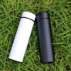 Water Bottles Stainless Steel Insulated Cup For Men And Women Office Business Straight Body Double Layer Vacuum Advertising Gift