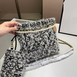 X-letter Hobo Designer Bag Woman Pearl Chain Luxury Handbags Classic Diamond Crossbody Tote Bags Texture Purse 231015