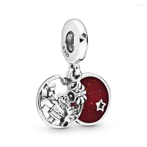 Lose Edelsteine, authentische 925er-Sterlingsilber-Perlen, Weihnachtsmann, Liebe, Frieden, Freude, baumelnder Charm, passend für Damen-Armbänder, Armreifen, Geschenk, DIY-Schmuck