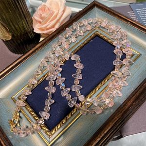 Choker vintage temperament handgjorda pärlor rädisformade glashalsband för kvinnors tjej gåva party smycken grossist