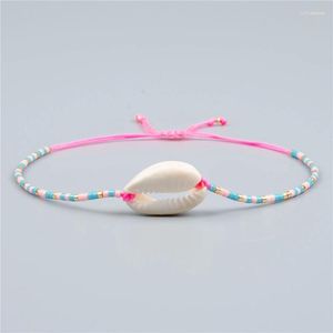 Bangle 5pcs/lot Handmade Classic Seed Beads Bracelets Cowrie Shell Adjustable