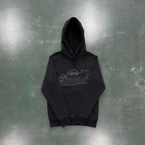 2023 Ünlü Trapstar Sweater Hoodie Seti Şönil Dekompresyon Koyu Spor Giyim Erkekler Rahat En İyi Popüler