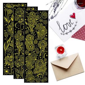 Gift Wrap 9pcs Scrapbook Stickers Handicraft Decor Sticker For Card Making Diary DIY Art And Craft Transfer Printing Labels