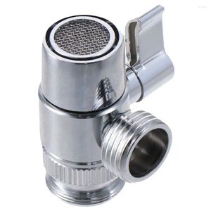 Kitchen Faucets Brass Faucet Diverter Valve Silver M22 X M24 Splitter To Sink For Bathroom Hose Attachment