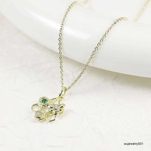 Grace Jewelry Gold Plated 고급 꿀벌 나노 커스텀 목걸이 패션 쥬얼리 펜던트 여성을위한 매력