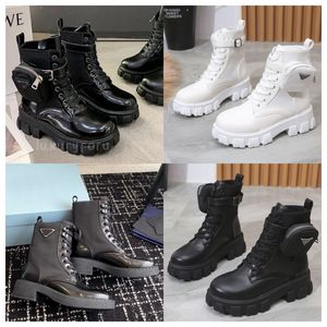 Winter Fashion Boots Designer Luxury Boots Women thick-soles boot Comfort Leather Black white Matte color Classic Martin boots booties Ankle Overall Boots