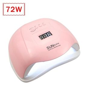 72W36W Suszarka do paznokci 3618 PCS LED LAMPA LED UV do manicure narzędzia Specycure Narzędzia wszystkie żele LCD wyświetlacz 10306099S Timing 2201045130984