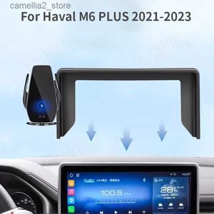 Bilhållare Biltelefonhållare för Haval M6 Plus 2021-2023 Skärmnavigeringsfästet Magnetiskt nytt Energiladdningsställ Q231104