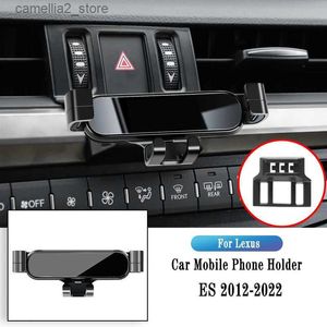 Suporte para carro Suporte para telefone de carro para Lexus ES ES200 ES250 ES300h ES350 Suporte de navegação por gravidade Suporte GPS Suporte de saída de ar Suporte giratório Q231104