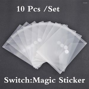Förvaringspåsar 10st/parti Magic Sticker Bag Strong Stick Stamps Metal Cutting Dies Pockets