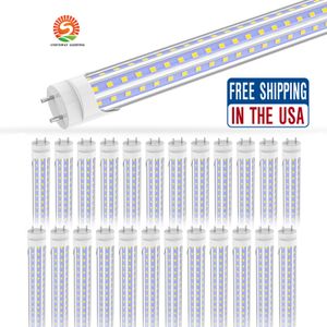 4 ft LED-ljusrör 36W 2 Pin G13 Base Cool White 6000K Clear Cover 3600 Lumen T8 Ballast bypass krävs