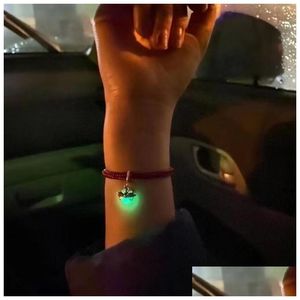 Legering Glow Firefly Pärledhänge armband halsband diy tillbehör släpp leverans smycken lösa pärlor dhmhu