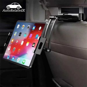 Car Holder Car Back Seat Headrest Phone Holder Stretchable Tablet Stand Rear Pillow Adjustment Bracket For Ipad Auto Backseat Mount Q231104