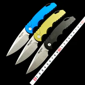 Pro Tech T501 TR-5 AUTO Folding Knife 3.25 "Aluminum Handles Outdoor Camping Hunting Pocket EDC Tool Knife