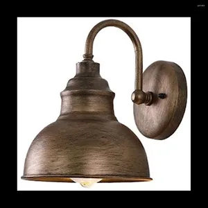 Duvar lambası Vintage Sconce Gooseeck Barn Düz Hafif Endüstriyel Çiftlik Açık Su Geçirmez (Bronz)