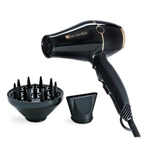 Hair Dryers Kim Kimble Celebrity Series Ultra Light 1875W Pro Dryer Black Rose Gold with Concentrator and Diffuser 231102