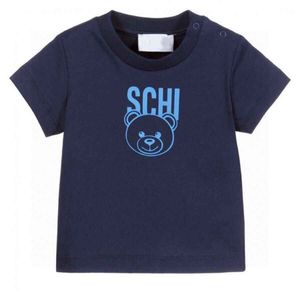 Luxury designer baby clothe cute child t shirts cotton baby girl Tees fashion classic short sleeve Tees children T-shirt