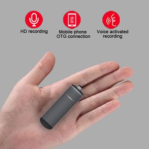 Digital Voice Recorder Mini Aktywowane nagrywanie Dictafon Micro Audio Dźwięk Mały profesjonalny USB Secret Record 230403