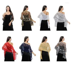 Scarves Embroidery Scarfs For Summer Shawl With Sequins Decor Ladies Mother Wedding Party Sunproof Supplies