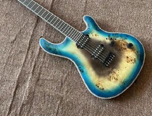 Specjalna gitara elektryczna z jednym pickupem podstrunnicy z drzewa różanego srebrzysty kolor 6 użądleń guitarra