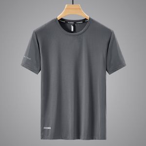 Camisetas masculinas camiseta rápida seco de esporte masculino de mangas curtas de verão de verão branco plus de tamanho grande 6xl 7xl 8xl 9xl Top Tees Gym Tshirt Roupas 230403