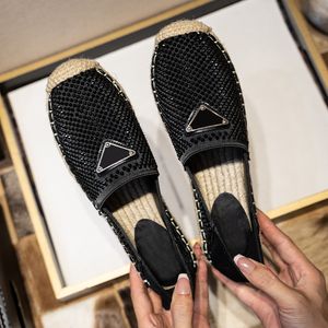 Designer Diamond Shoes Metallic Slide Sandals Luxury Slippers Women's Women Espadrilles Ladies Flat Heel Fashion Slides Loafers Woman Fisherman Canvas size 36-42