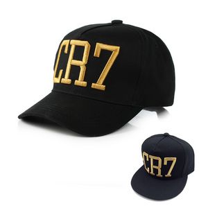 Cristiano Ronaldo Cr7 Beyzbol Kapağı Pamuk Ayarlanabilir 3D Nakış Kemik Snapback Şapka Erkek Kadın Günlük Spor Şapkaları HCS302