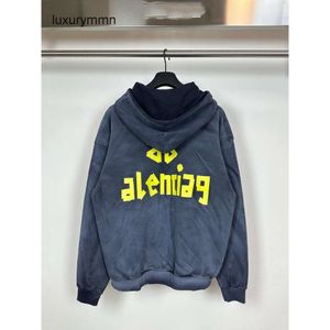 Tasarımcı Hoodies Erkekler Hoody Balencigaas Erkek Kazak Sweatshirt Doğru Versiyon Paris Bant Aile Erkek ve Kadınlar Günlük Old Gadela gevşek kapüşon K8QE