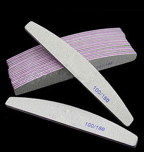 Professional Nail Art File 100180 Half Moon Sandpaper Nails Sanding Blocks Grinding Polishing Manicure Pedicure Care Tools Rough 3391209