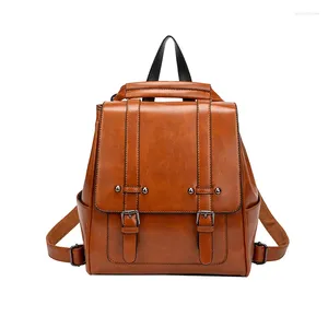 School Bags Bag Luxury Women 2023 Soft Mini Backpack Women's Travel Genuine Leather Texture For Girls Vintage Shoulder