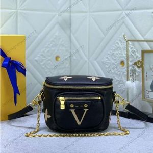 10a damski mini bombags designer torba fanypacks brązowa różowa talia męskie skórzane torebki crossbody torebki torebki portfel