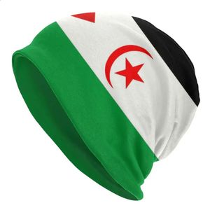 Beanie/Skull Caps Flag Of Western Sahara Beanie Cap Unisex Winter Warm Bonnet Femme Knit Hats Cool Outdoor Beanies Caps For Men Women 231102