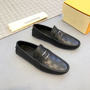 38 estilo de luxo sapatos masculinos mocassins italianos mocassins respirável sapatos de escritório casual designer deslizamento em sapato de condução tamanho 6.5-12