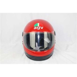 AGV Full Helmets Men's And Women's Motorcycle Helmets 1985 vintage AGV KR-2001 red motorcycle helmet made in Italy Valenza made in Italy WN-B8PG