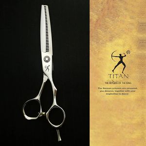 Tesoura titan tesoura de cabeleireiro, ferramentas de barbeiro para cabelo profissional, tesoura de desbaste vg10 aço 60 polegadas 231102