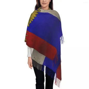 Scarves Personalized Print Russian Flag Scarf Women Men Winter Warm Russia Proud Shawls Wraps