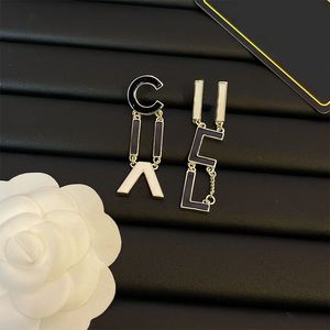 Designer Jewelry Earrings Ear Cuff Fashion Letters Fancy Color Diamond Earrings Silver Gold Stud with Box