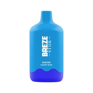 Breze Stiik Elektronische Zigarette 6500 Puffs Vapers Desechables waka 6000 Puffs Bar mit 400-mAh-Akku Puff 5000 6k Einweg-Vape-Pen-Kit 5 % 2 % Salz nic