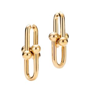 2023 Ny modeörhänge rostfritt stål U-form Ear Stud Designer Chain Link Earrings for Women Man Wedding Party Jewelry CXD231133-6