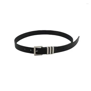 Belts Jeans Belt Black Hundred With Fashion 2023 Ladies Korean Decorative