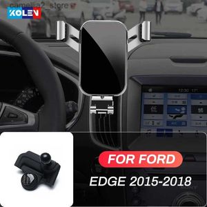 Ford Edge 2015 2016 2017 2018 Air Vent Mount Special Navigation Bracket 360度重力スタンドQ231104のカーホルダーカー携帯電話ホルダー