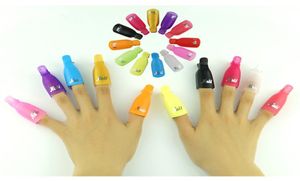 DropPlastic Nail Art Soak Off Cap Clip Зажим для снятия УФ-гель-лака Оберточная жидкость для снятия лака Средство для очистки ногтей9445731