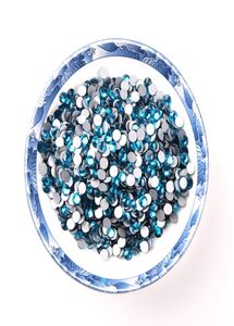Górna niebieska cyrkon 1440 sztuk SS12 Non Fixt Rhinestones Szklane Kamienie Kryształowe płaskie tylne dżernestony żelazne na sukienkę ślubną SAFE4228241