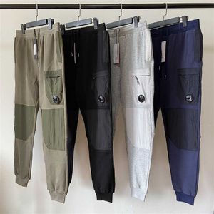 9 Color Diagonal Fleece Mixed Utility One Lens Pocket Pant Outdoor Men Tactical Loose Tracksuit Size M-xxl Cp