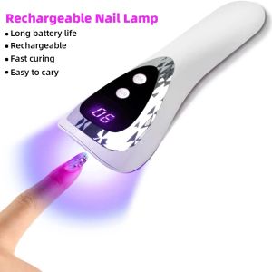 Handheld UV LED Lamp For Nails Drying Lamp Rechargeable Mini Manicure Lamp Nail Dryer For Gel Nails Portability Nail Art Tool