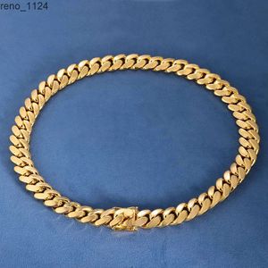 Maßgeschneiderte Herren-Halskette aus 18 mm S925-Silber, 10 Karat, 14 Karat, 18 Karat, massivem gefülltem Gold, gelbe Miami-Kubanische Gliederkette für Herren