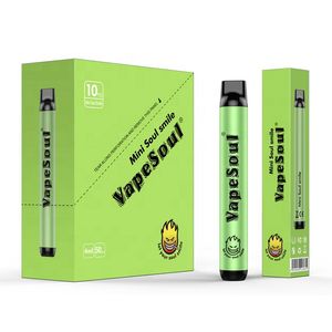Försäljning Pris vapesoul 1000 penna med 400 mAh batteri 4 ml pod 15 färger mini soul leende auktoriserad